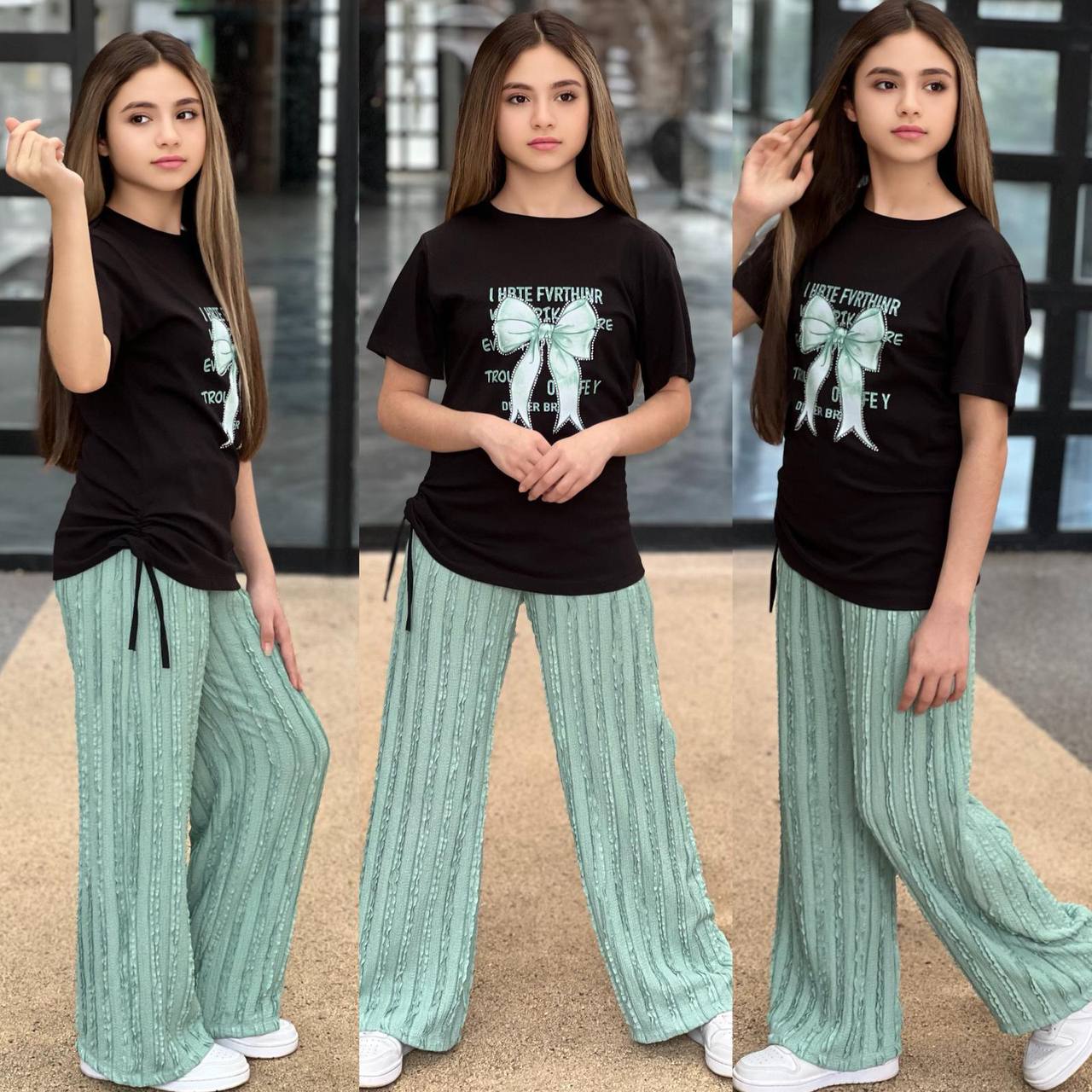 Majica kratkih rukava i pantalone siroke